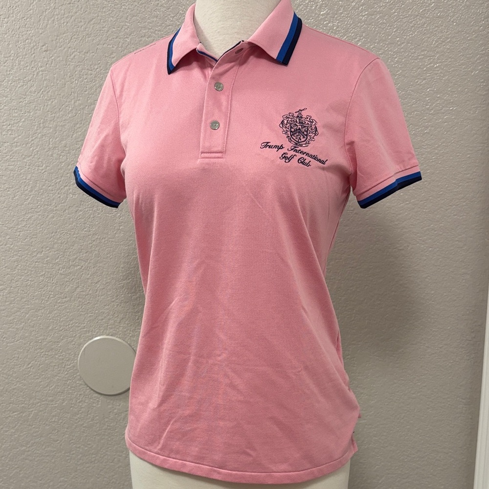 Pink RLX Ralph Lauren Polo Shirt with Trump International Golf Club Logo